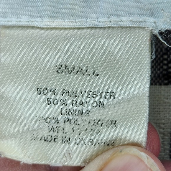 Fashion Bug Plaid Blazer Women Size S Career Wear Business Casual Jacket Vintage - Picture 4 of 7